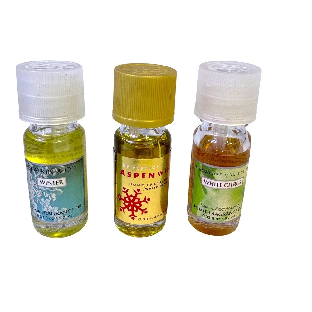 Bath & Body Works Fragrance Oil Lot 5pc 0.33oz Aspen Winter RARE Margarita